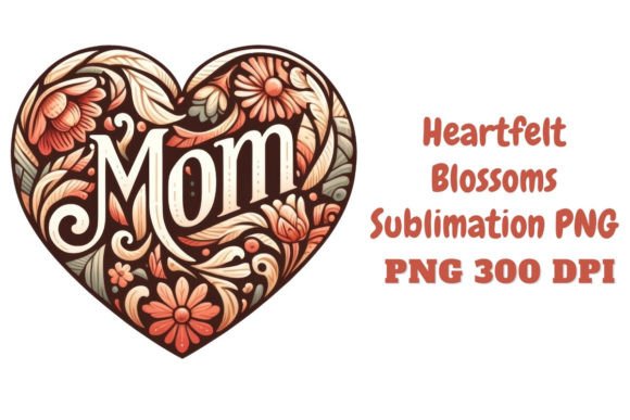 Download Heartfelt Blossoms Sublimation PNG - Premium Bundle