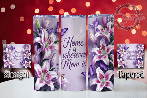 Download Heartfelt Sentimental Floral Mom Tumbler - Premium Resources